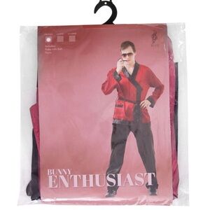 NIP Adult Red and Black Bunny Enthusiast Costume